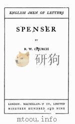SPENSER 1879 PDF电子版封面 R.W.CHURCH