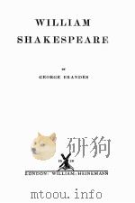 WILLIAM SHAKESPEARE 1920 PDF电子版封面