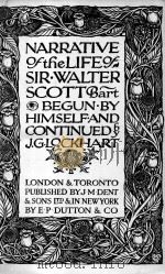 NARRATIVE OF THE LIFE OF SIR WALTER SCOTT BART PDF电子版封面 HIMSELF J.G.LOCKHART