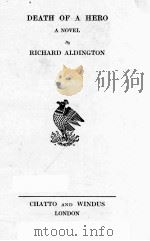 DEATH OF A HERO A NOVEL（ PDF版）
