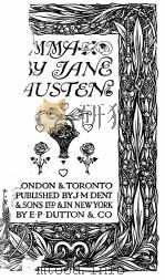 EMMA   1919  PDF电子版封面    JAN AUSTEN 