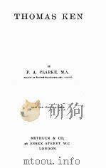 THOMAS KEN（1896 PDF版）