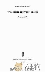 WIADIMIR ILJITSCH LENIN 1953 PDF电子版封面