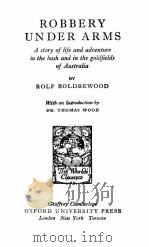 ROBBERY UNDER ARMS（1826 PDF版）