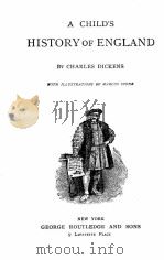 A CHILD‘S HISTORY OF ENGLAND PDF电子版封面 CHARLES DICKENS