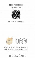 THE POSSESSED （VOLUME ONE）   1931  PDF电子版封面     