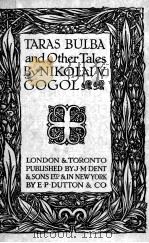 TARAS BULBA AND OTHER TALES PDF电子版封面 NIKOLAI V. GOGOL