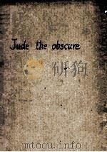JUDE THE OBSCURE 1923 PDF电子版封面 THOMAS HARDY