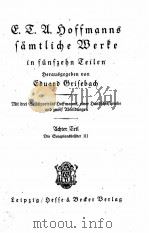 SAMTLICHE WERKE IN FUNSZEHN TEILEN (V.8-10) PDF电子版封面 HOFFMANN