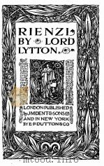 PIENZI     PDF电子版封面    LORD LYTTON 