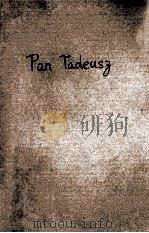 PAN TADEUSZ TRADUCTION AVEC INTRODUCTION ET NOTES PAR PAUL CAZIN PDF电子版封面