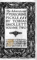 THE ADVENTURES OF PEREGRINE PICKLE VOLVME TWO 1930 PDF电子版封面
