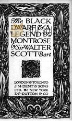 THE BLACK DWARF AND LEGEND OF MONTROSE（1920 PDF版）