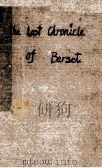 THE LAST CHRONICLE OF BARSET VOLUME TWO 1922 PDF电子版封面