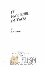 IT HAPPENED IN TAOS（1946 PDF版）
