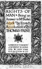 RIGHTS OF MAN PDF电子版封面 THOMAS PAINE