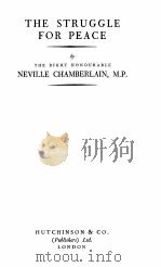 THE STRUGGLE FOR PEACE PDF电子版封面