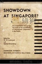 SHOWDOWN AT SINGAPORE? 1941 PDF电子版封面