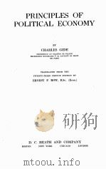 PRINCIPLES OF POLITICAL ECONOMY TRANSLATED FROM THE TWENTY-THIRD FRENCH EDITION 1924 PDF电子版封面