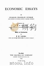 ECONOMIC ESSAYS（1904 PDF版）