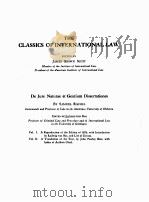 JURE NATURAE ET GENTIUM DISSERTATIONES VOLUME ONE 1916 PDF电子版封面 LUDWIG VON BAR