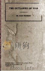 THE OUTLAWRY OF WAR 1931 PDF电子版封面 HANS WEHBERG