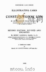 CONSTITUTIONAL LAW SECOND EDITION REVISED AND ENLARGED   1938  PDF电子版封面     