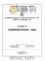 CONSTRUCTION 1939 VOLUME IV 1943 PDF电子版封面