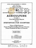 AGRICULTURE 1940 VOLUME II PART 2 1942 PDF电子版封面