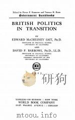 BRITISH POLITICS IN TRANSITION（1925 PDF版）