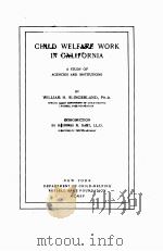 CHILD WELFARE WORK IN CALIFORNIA（1915 PDF版）