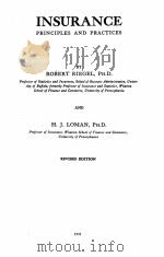 INSURANCE PRINCIPLES AND PRACTICES REVISED EDITION 1933 PDF电子版封面
