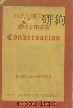 ELEMENTARY GERMAN CONVERSATION（1944 PDF版）