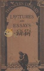 LECTURES AND ESSAYS 1931 PDF电子版封面