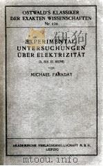 EXPERIMENTAL-UNTERSUCHUNGEN UBER ELEKTRIZITAT IX BIS SI REIHE（1901 PDF版）
