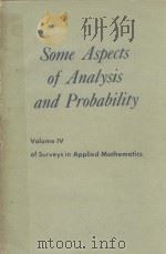 SOME ASPECTS OF ANALYSIS AND PROBABILITY（1958 PDF版）