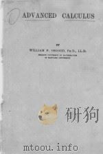 ADVANCED CALCULUS PDF电子版封面