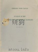 INVARIANT DE HOPF ET OPERATIONS COHOMOLOGIQUES SECONDAIRES VOLUME I   1959  PDF电子版封面     