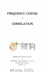 PREQUENCY CURVES AND CORRELATION PDF电子版封面 W. PALIN ELDERTON