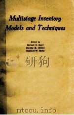 MULTISTAGE INVENTORY MODELS AND TECHNIQUES 1963 PDF电子版封面 KLAUS HERMANN DANIEL