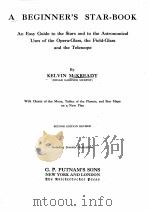 A BEGINNER‘S STAR-BOOK SECOND EDITION   1923  PDF电子版封面     