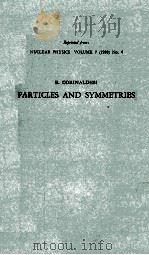 PARTICLES AND SYMMETRIES PDF电子版封面 E. CORINALDESI
