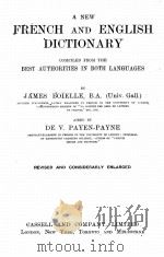 A NEW FRENCH AND ENGLISH DICTIONARY（ PDF版）