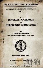 A PHYSICAL APPROACH TO TERPENOID STRUCTURES（1954 PDF版）