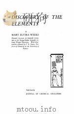 DISCOVERY OF THE ELEMENTS 1945 PDF电子版封面