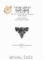 THE CLASSICS OF INTERNATIONAL LAW DE JURE NATURAE ET GENTIUM LIBRI OCTO VOLUME TWO（1934 PDF版）