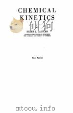 CHEMICAL KINETICS FIRST EDITION 1950 PDF电子版封面 KEITH J. LAIDLER
