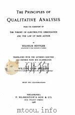 THE PRINCIPLES OF QUALITATIVE ANALYSIS（1906 PDF版）