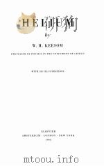 HELIUM 1942 PDF电子版封面 W.H. KEESOM