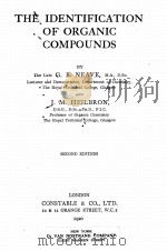 THE IDENTIFICATION OF ORGANIC COMPOUNDS SECOND EDITION 1920 PDF电子版封面